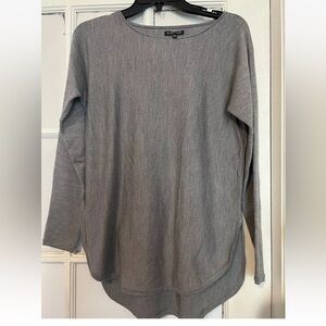 Eileen Fisher Gray Fine Merino Crew Neck Tunic size XS